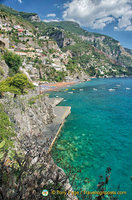 Positano coastline