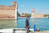 Inside view of the Arsenale entrance