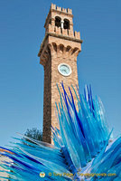 Murano clock tower in Campo Santo Stefano