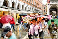 Campo San Giacomo on a rainy day