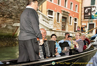 Musicians in the next gondola