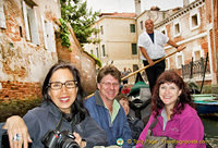 Me, Laurens and Anne-marie, enjoying our gondola ride