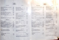 Antico Pignolo menu 