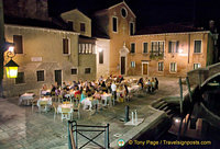 Romantic restaurant in Campiello del Piovan