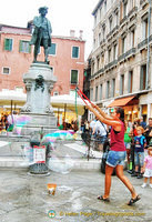 Campo San Bartolomeo, a small but lively square