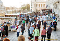 Souvenir stalls along the Riva degli Schiavoni 