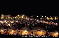 View of Djemaa el Fna Square from the Argana cafe