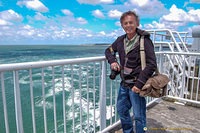 Tony on the Oosterschelde Storm Surge Barrier