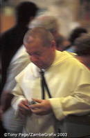 A priest at the Jasna Góra Monastery