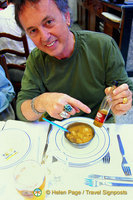 Tony's pleased with his piri piri