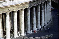 Cellini's pillars, St Peter's Square, Rome