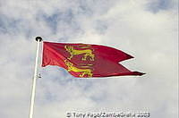 William the Conqueror's standard flies above the castle