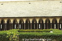 The "cloisters in the sky" at Mont St Michel