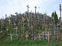 Votive 'Hill of Crosses' at Siauliaii