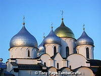 St Sophia Cathedral has five onion domes