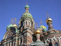 Church on Spilled Blood stands on the spot where Tsar Alexander II was murdered