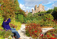 From the Queen Mother's bench is a great view of the castle