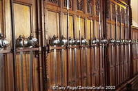 Collection of armour and weapons in the Great Hall 