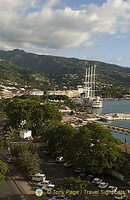 View of harbour from our Pacific Hotel window
Papeete, Tahiti