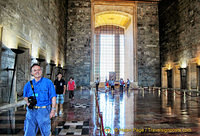 Tony at work in the Hall of Honour