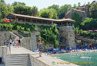 Antalya harbour-front restaurant with beach facilities