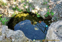 Spring water pond, but unfortunately with litter in it