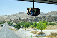 Approaching the coach stop at Monks Valley