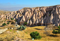 Unusual conical rock formations