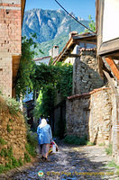 Spring water gushing down the main street of Cumalikizik