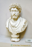 Marble bust of Marcus Aurelius