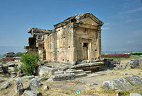 Shaped like a small temple, this lst century AD tomb is one of the best preserved of the North Necropolis.