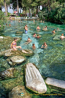 A popular bathing pool with remains that are believed to be from the Temple of Apollo