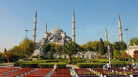 Around Sultan Ahmet, the Blue Mosque and Hagia Sofia, Istanbul, Turkey