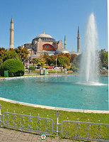 Around Sultan Ahmet, the Blue Mosque and Hagia Sofia, Istanbul, Turkey