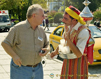 Haggling for the price of a drink in Sultanahmet Square