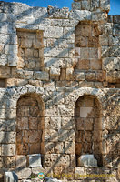 Parts of the Perge theatre