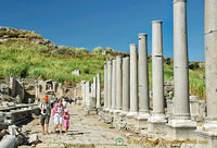 Colonnaded boulevard leading to the Nymphaeum