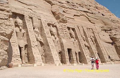 Temple of Hathor was built by Ramses II to honor his favorite wife, Nefertari.
[Temple of Hathor - Abu Simbel - Egypt]