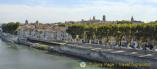 View of Arles from across the river