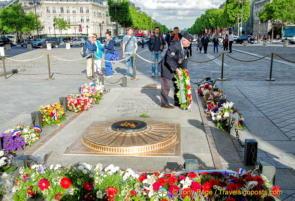 Ceremony at the Memorial Flame