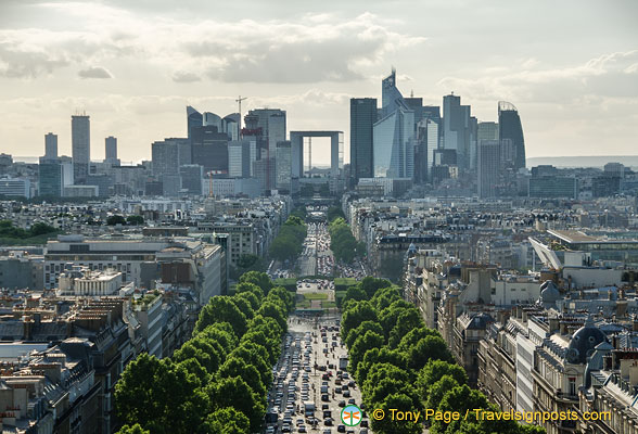 Distant view of La Défense