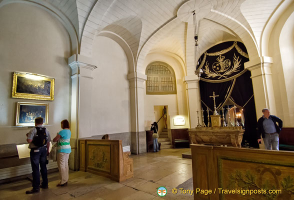 Chapelle des Girondins where 21 parliamentary members of the Girondins spent their last night before being guillotined