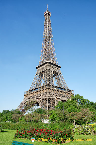 A quieter view of the Eiffel Tower