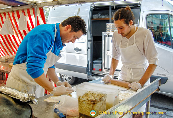 Chefs preparing pastries