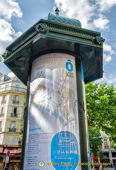 Street furniture on Place Baudoyer