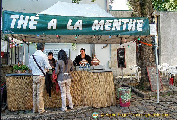 A mint tea stall