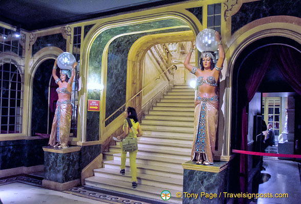 Marble staircase up to The Hall of Mirrors