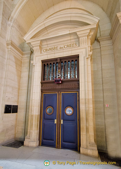 Chambre des criées - Auction chamber