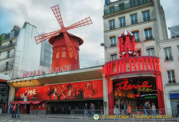 The world-famous Moulin Rouge