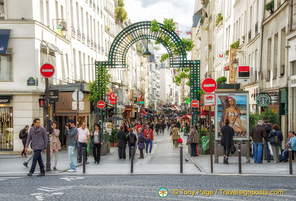 The gateway to rue Montorgueil